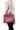 Handbag with 2 handles - Leather - Carmin