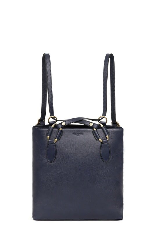 Sac transformable - Cuir - Marine