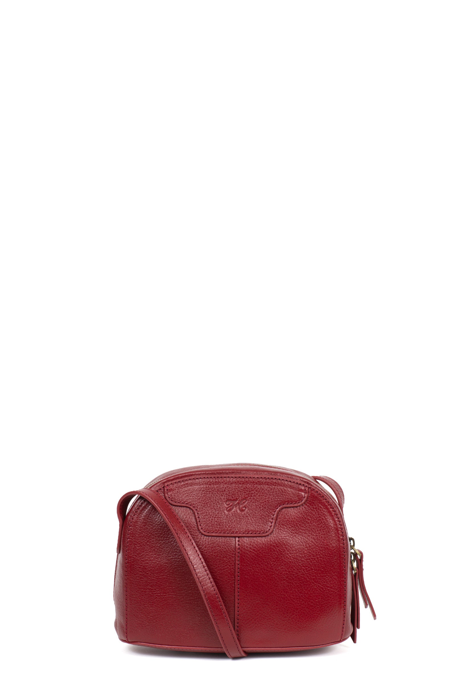 Crossbody bag - Leather - Carmin