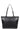 Shoulder tote bag - A4 - Leather - Noir