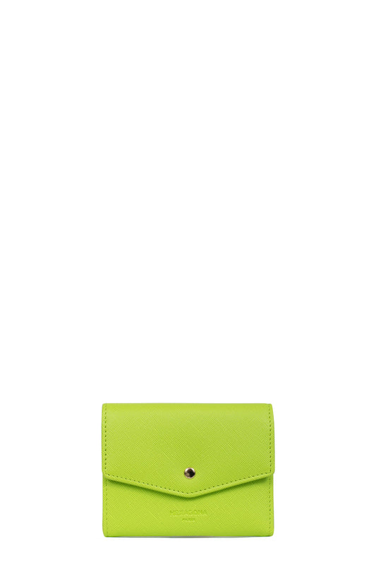 Wallet - 1 flap - Stop RFID - Vert-pomme