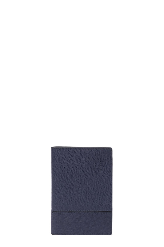 Passport holder - 1 flap - RFID stop - Leather - Marine