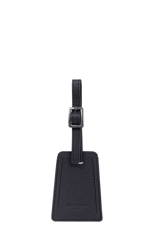 Luggage tag - Leather - Noir