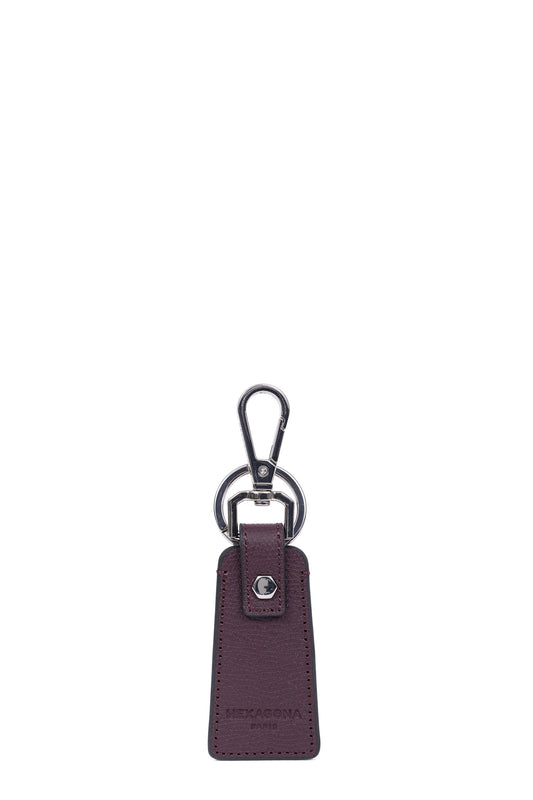 Key ring - Leather - Bordeaux