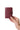 Card holder case - 1 flap - Stop RFID - Leather - Rouge