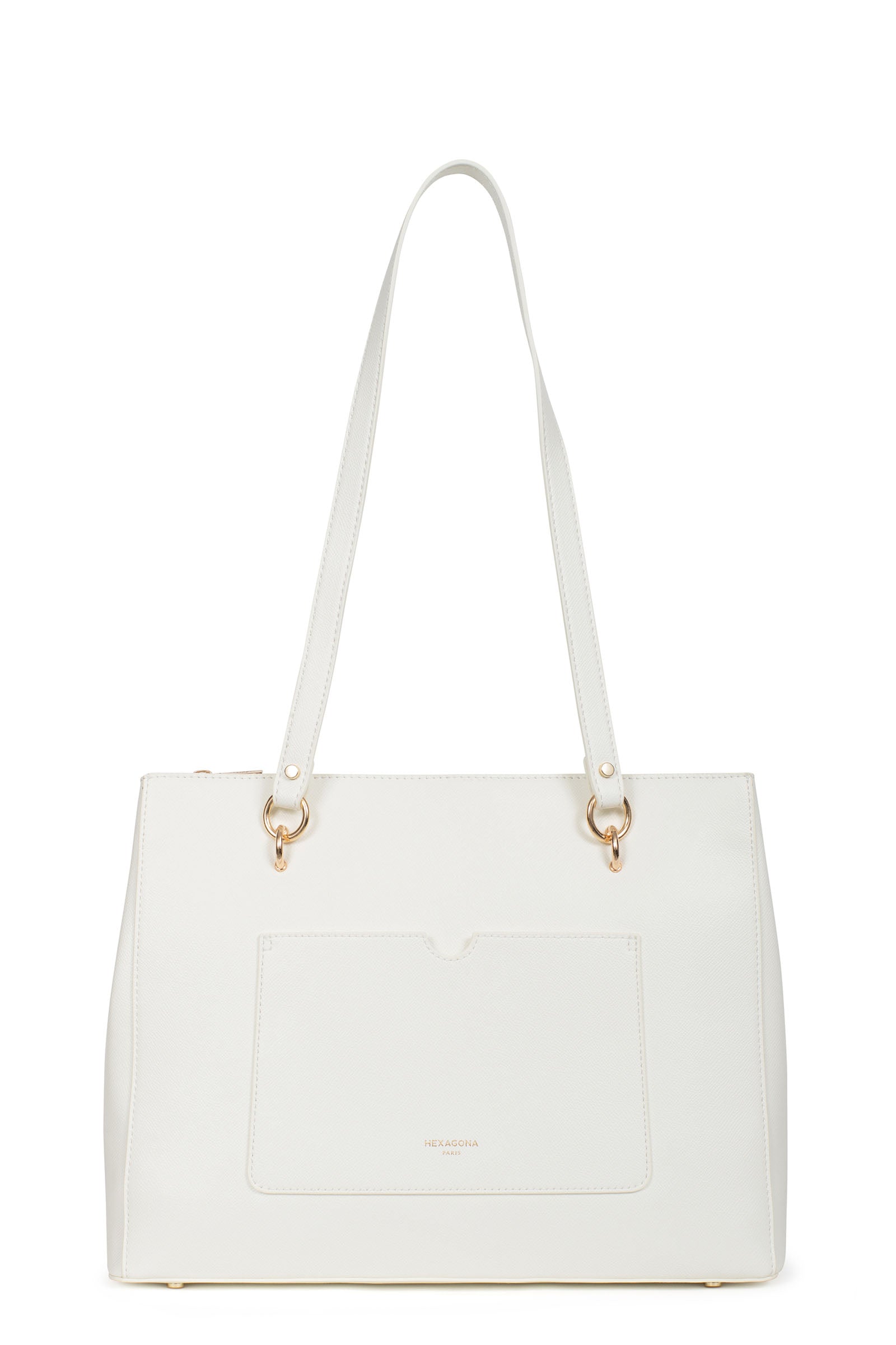 Shoulder bag with 2 handles - A4 - Blanc