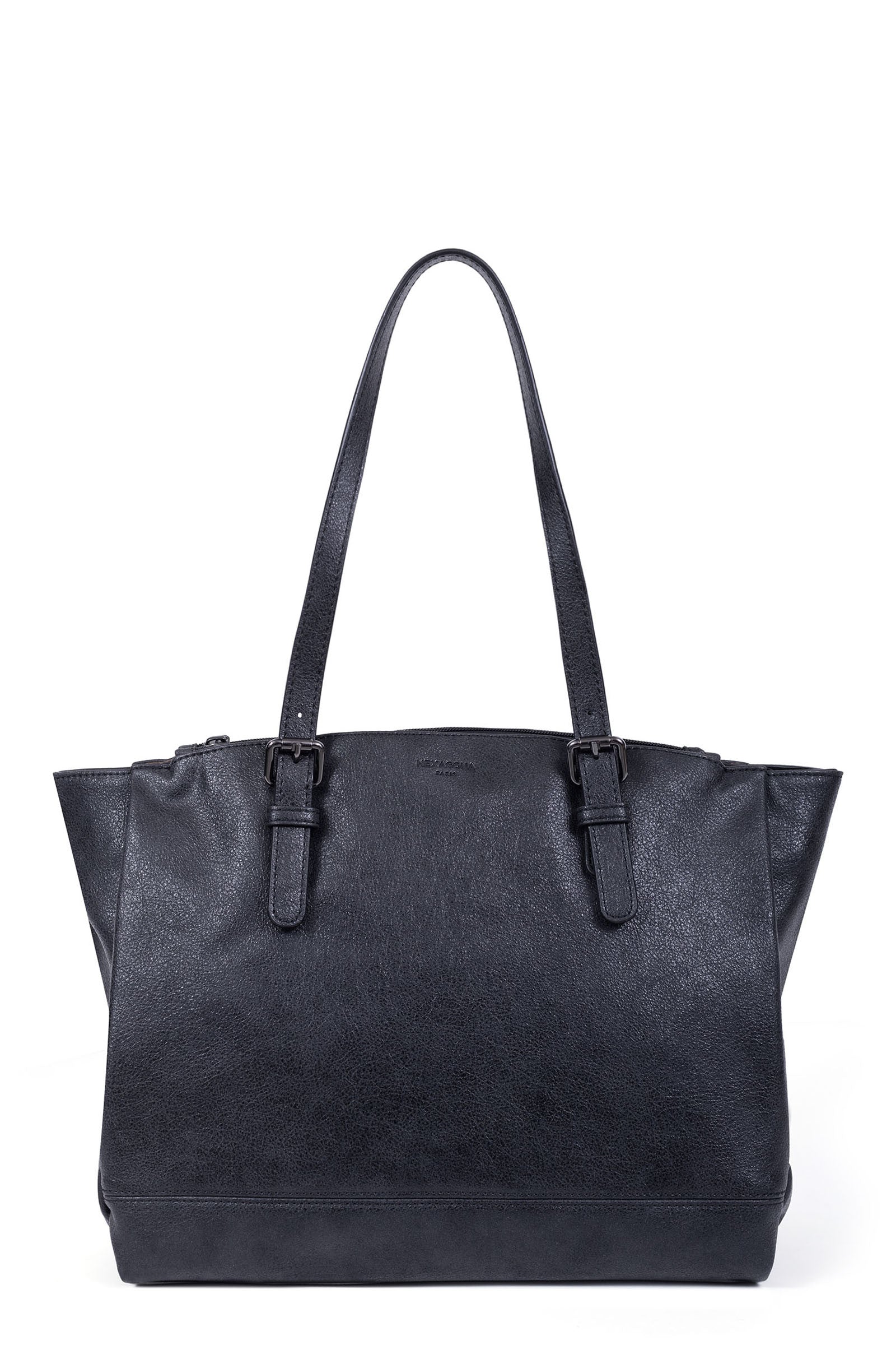 Shoulder bag with 2 handles - A4 - Noir