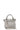 Handbag with 2 handles - Leather - Gris-clair