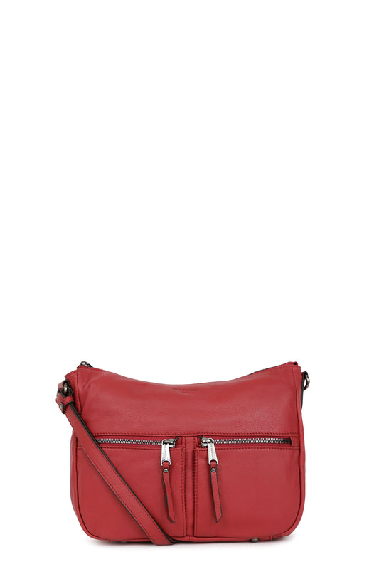 Crossbody bag - Leather - Carmin