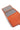 Portefeuille - 2 volets - Stop RFID - Cuir - Orange