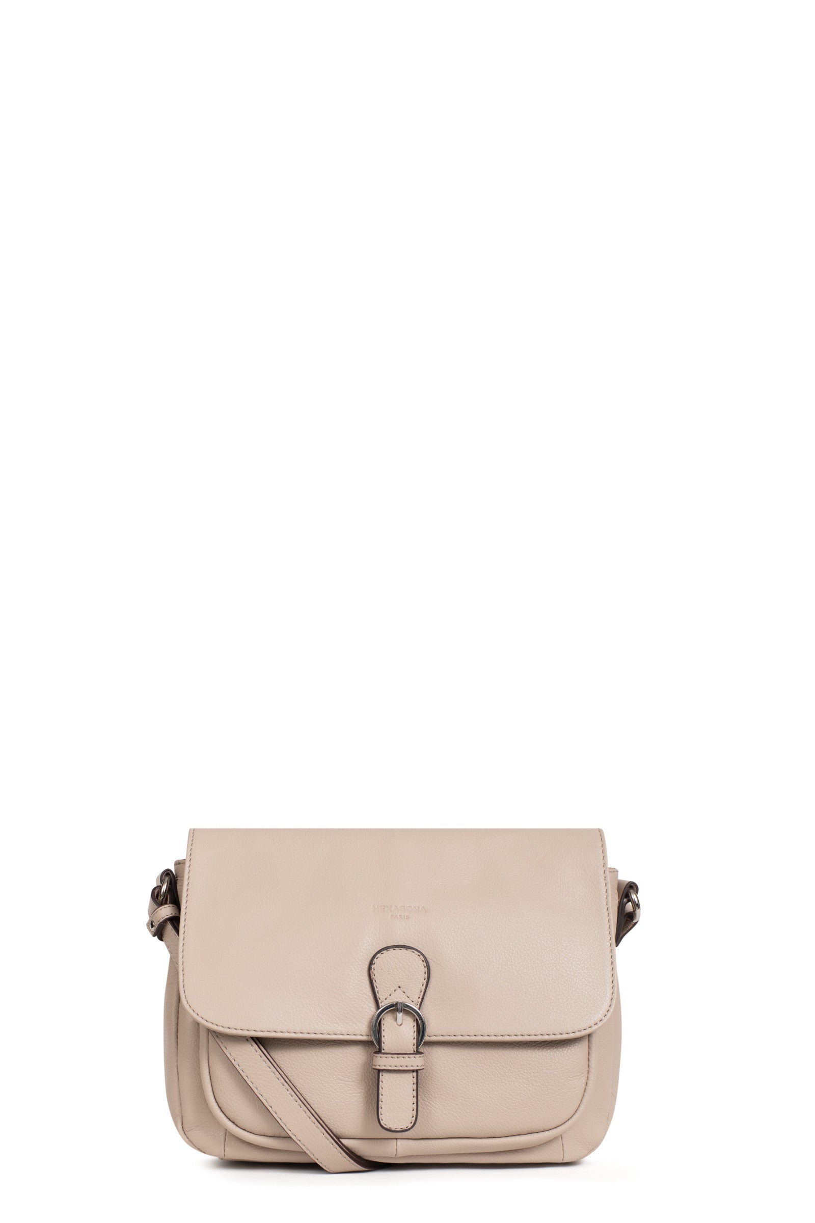 Crossbody bag - Leather - Naturel