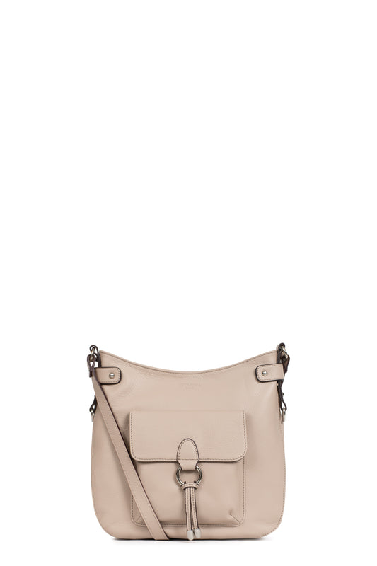 Crossbody bag - Leather - Naturel