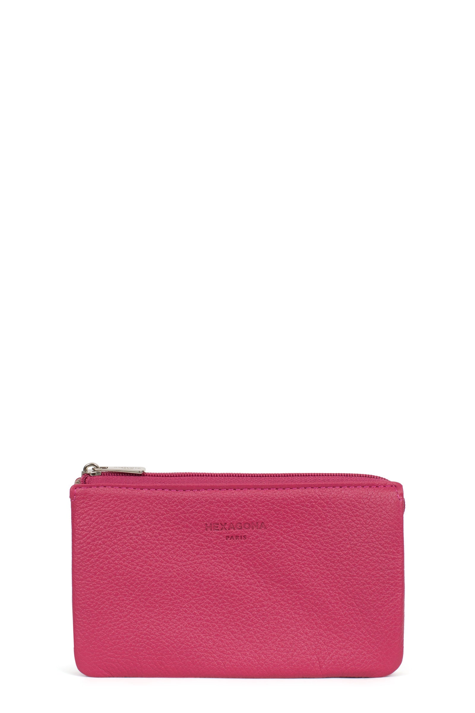 Porte-monnaie - Cuir - Fuchsia