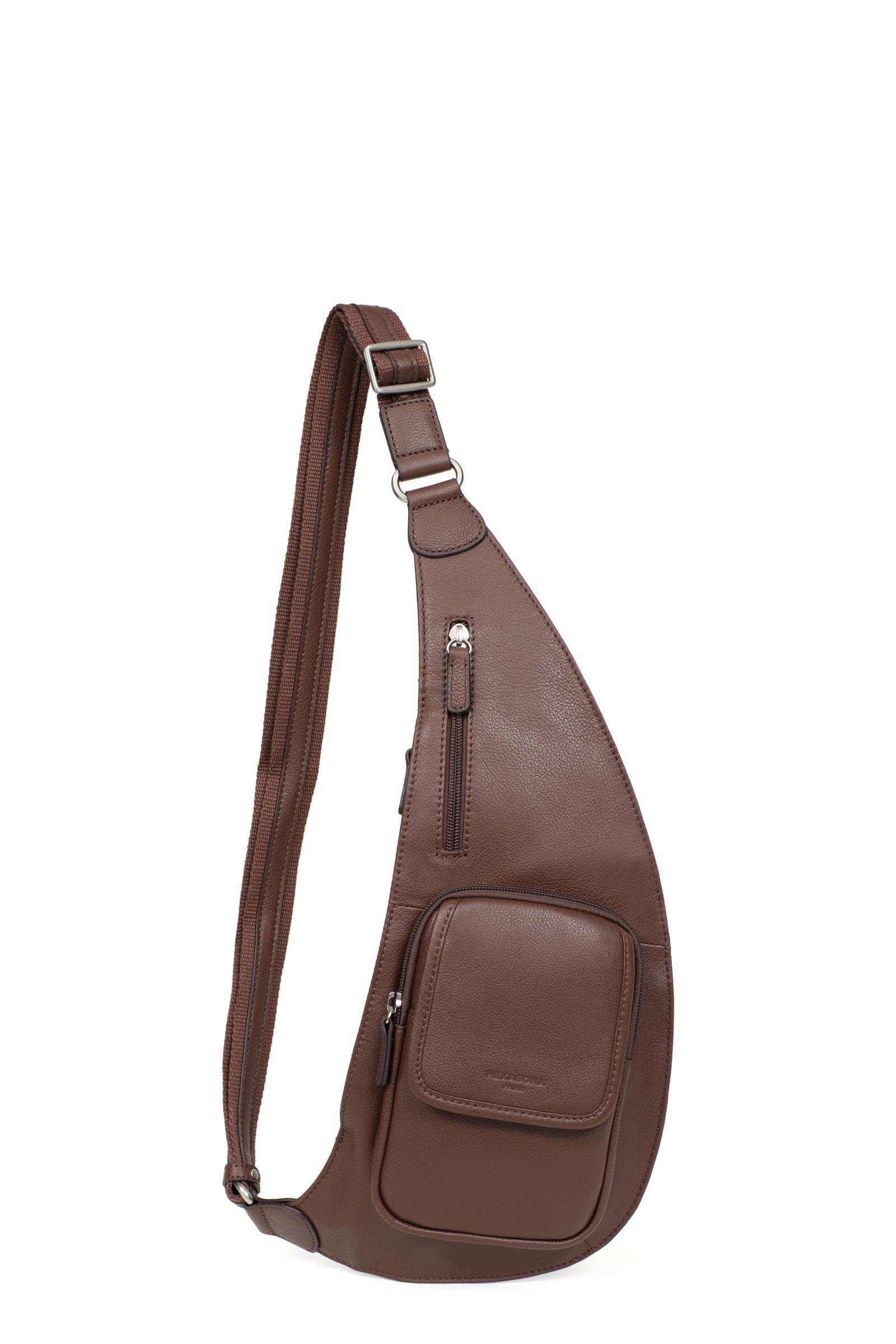 Sac monobretelle - Cuir - Chocolat