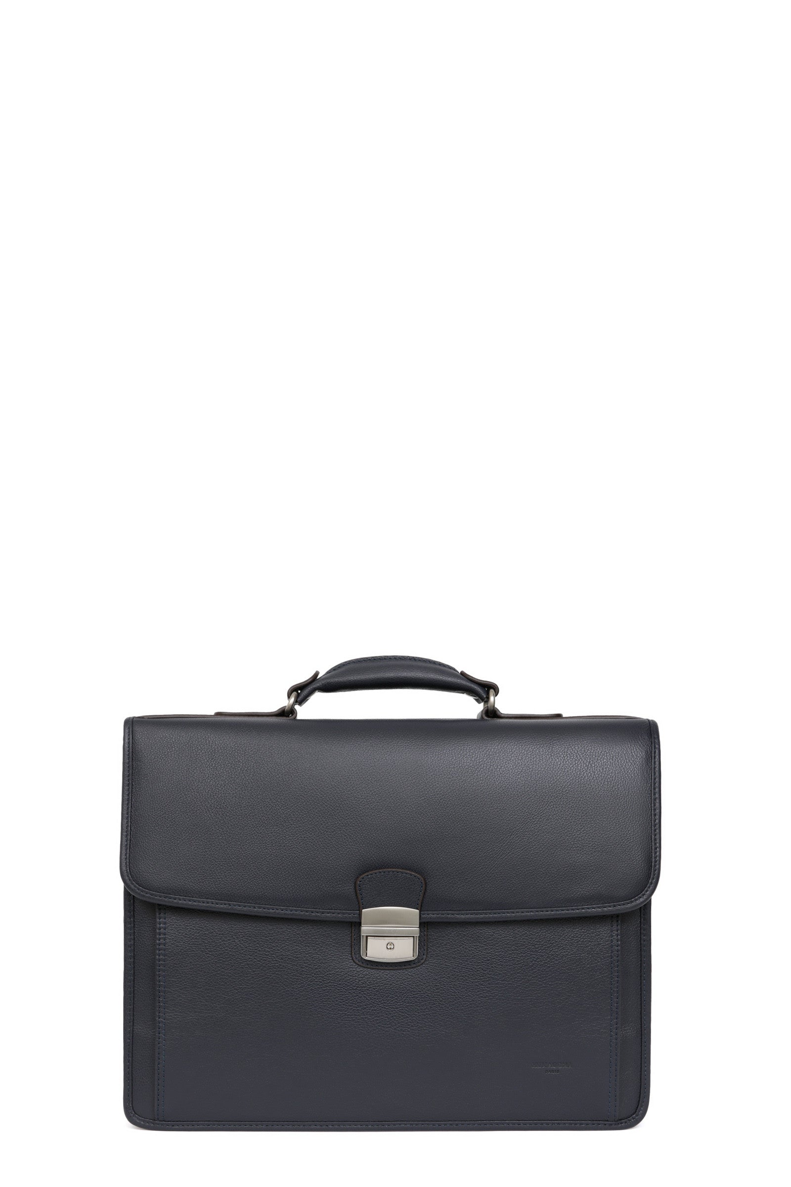 Cartable - A4 - Cuir - Marine