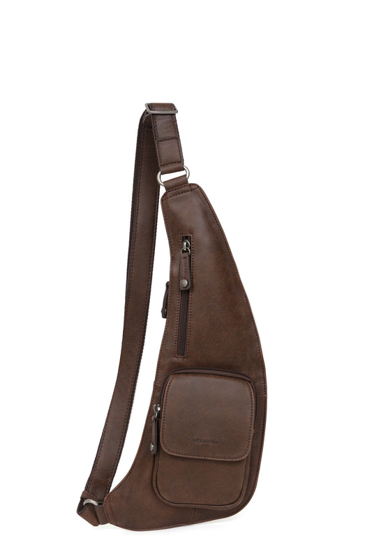 Single strap bag - Leather - Marron