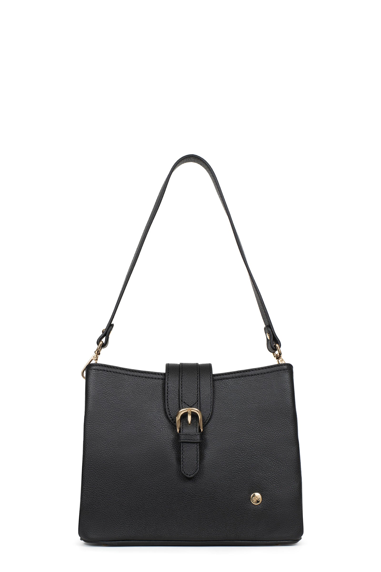 1-strapped shoulder bag - Leather - Noir