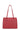 2-strapped shoulder bag - A4 - Leather - Rouge-foncé