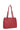 2-strapped shoulder bag - A4 - Leather - Rouge-foncé