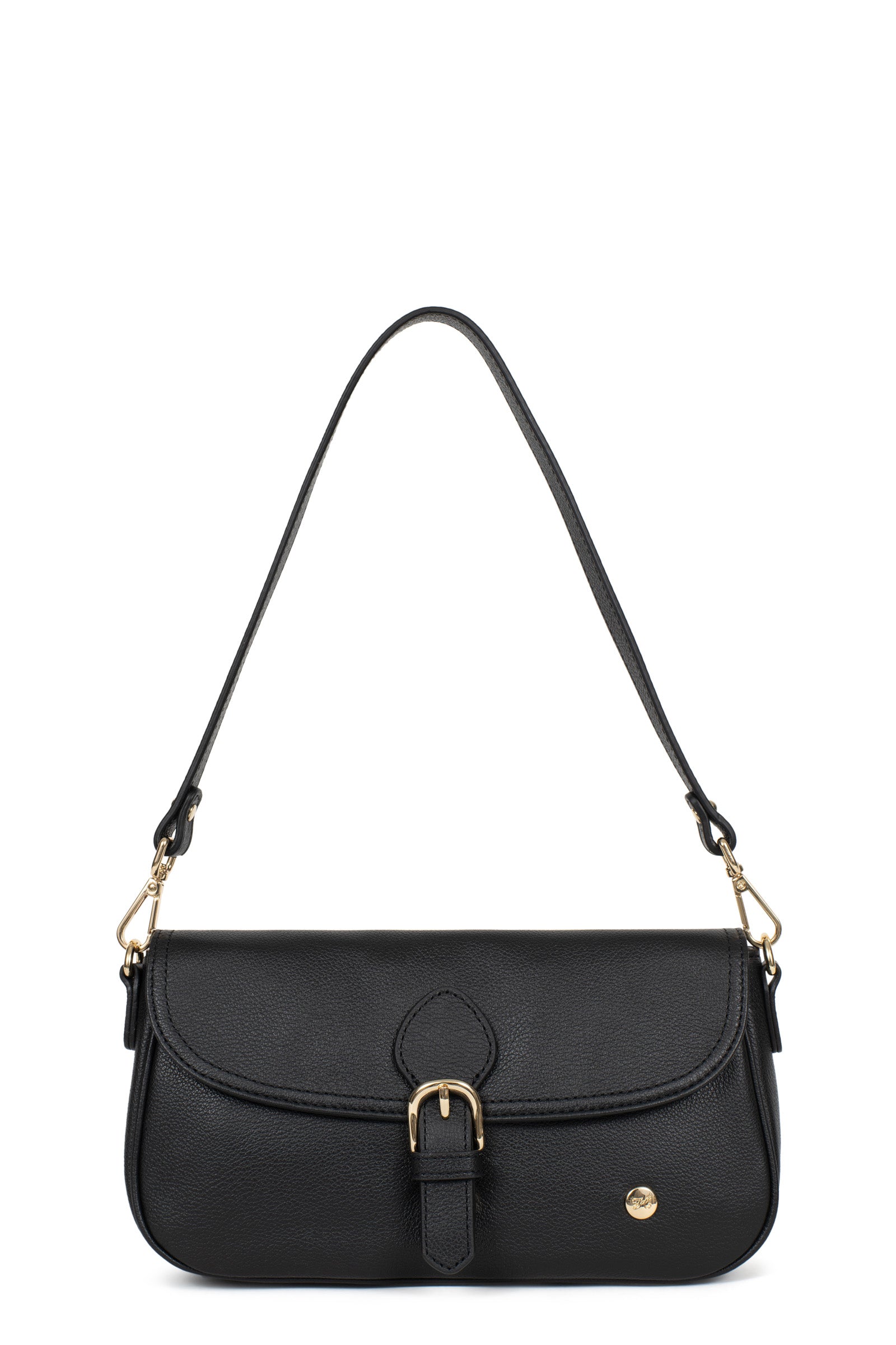 1-strapped shoulder bag - Leather - Noir