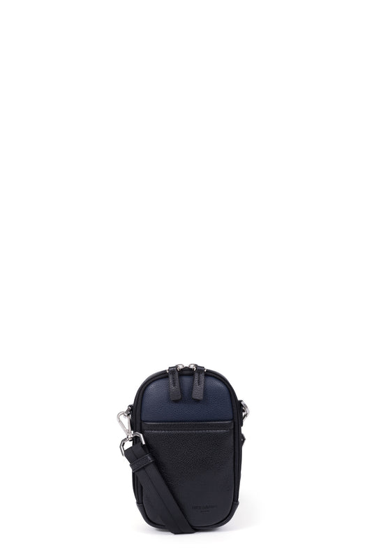 Bag - Leather - Noir/marine