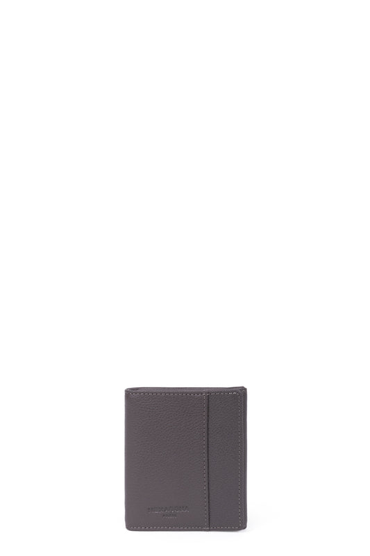 Wallet - 1 flap - RFID Stop - Leather - Taupe