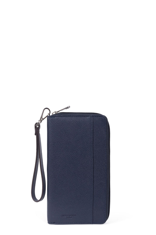 Travel companion - Stop RFID - Leather - Marine