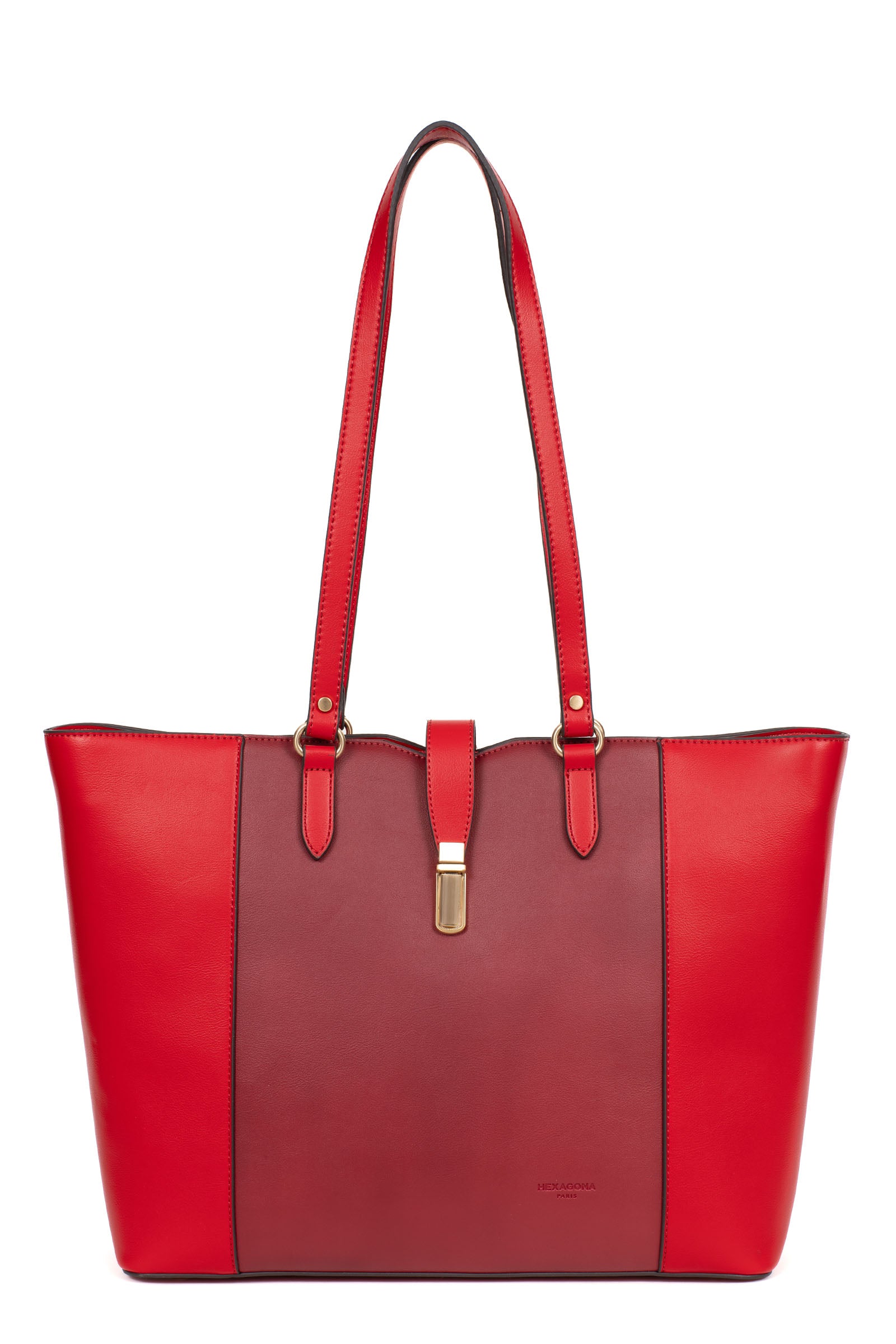 Shoulder-carried tote bag - A4 - Rouge/carmin