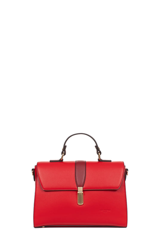 1-strapped handbag - Rouge/carmin